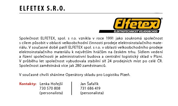  ELFETEX, spol. s r.o.