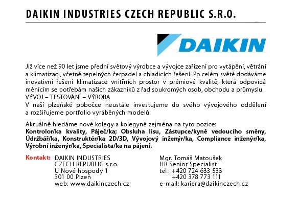  Daikin Industries Czech Republic s.r.o.